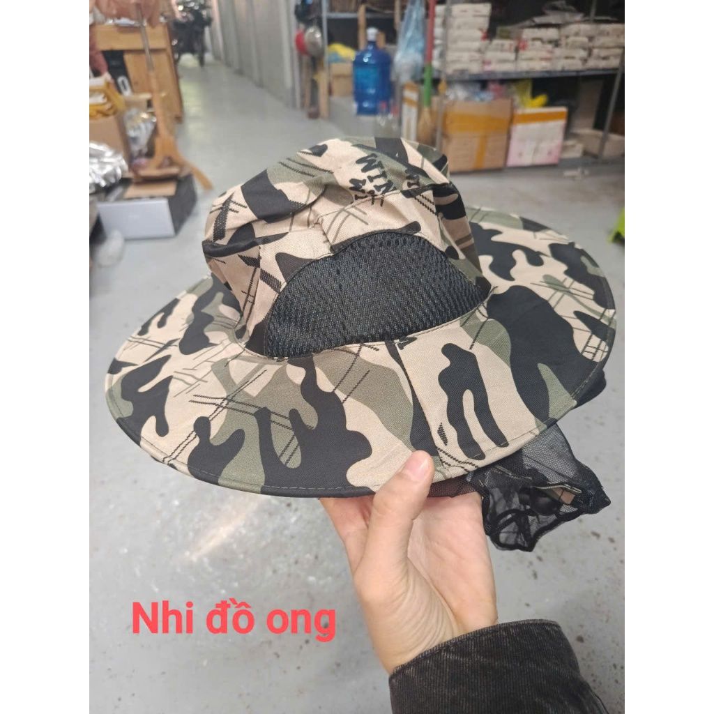 Mũ lưới gấp gọn,bắt Ong,câu Cá,cắt cỏ,đi dã ngoại - Ảnh 2